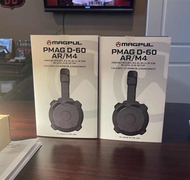 Magpul PMAG D-60 AR/M4 Drum Mags (2-Pack)