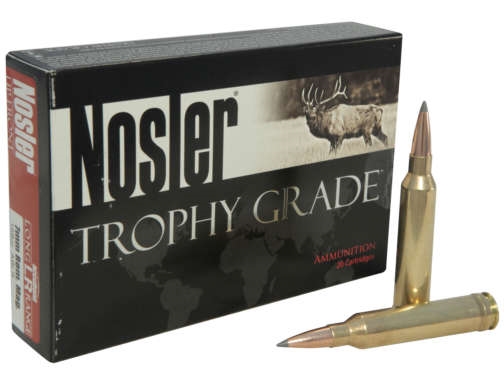 Nosler Trophy Grade Ammunition 7mm Remington Magnum 168 Grain