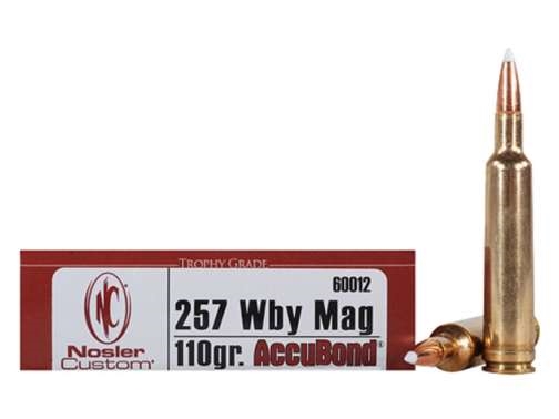Nosler Trophy Grade Ammunition 257 Weatherby Magnum 110 Grain