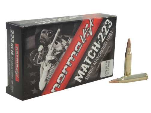 Norma USA Match Ammunition 223 Remington 77 Grain