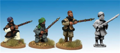 A-F1004 - Afghan Irregulars with Muskets (4)