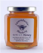 Blueberry Flavored Honey - 14 oz. Hex Jar