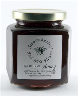 Fall Wildflower Honey - 14 oz. Hex Jar