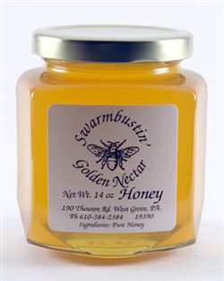 Golden Nectar Honey - 14 oz. Hex Jar