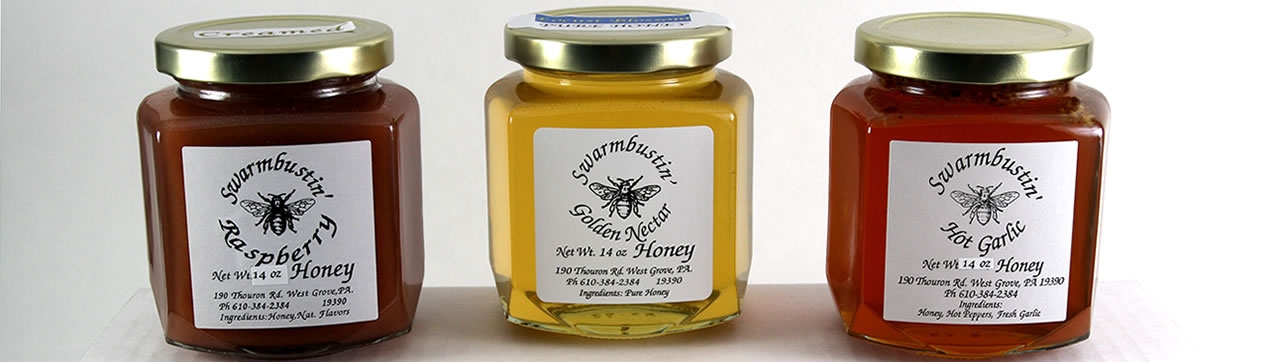 Hexagonal Jars of Honey for Sale