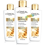 3x Loreal Age Perfect Smoothing & Anti Fatigue Vitamin C Cleansing Milk 200ml