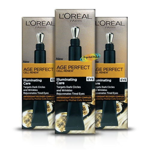3x Loreal Age Perfect Cell Renew Illuminating Eye Care Cream 15ml