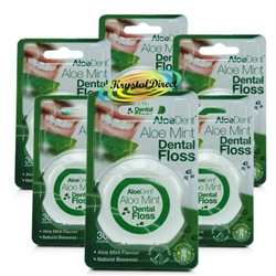 6x Aloe Dent Dental Floss Aloe Mint 30m