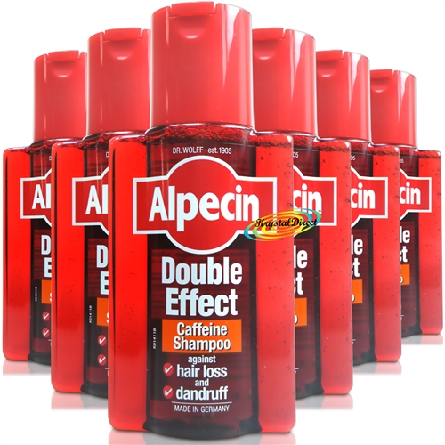 6x Alpecin Double Effect Shampoo For Dandruff & Hair Loss With Caffeine 200ml