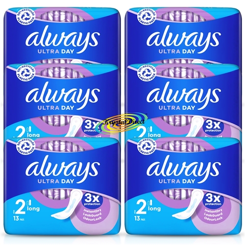 Always Ultra Long (Size 2) Sanitary Protection 78 Pads