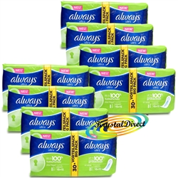 8x 30 Always Ultra Normal Sanitary Towels Pads Without Wings