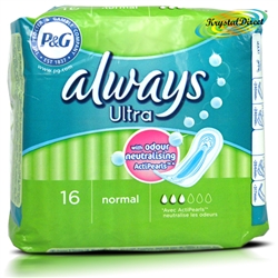 Always Ultra Normal 16 Sanitary Women Comfort Protection Pad