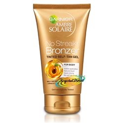 Garnier Ambre Solaire No Streaks Bronzer Self Tan Tinted Body Gel 150ml