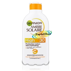 Garnier Ambre Solaire High SPF 30 Protection Milk Lotion Ultra Hydrating 200ml