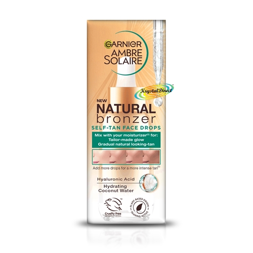 Garnier Ambre Solaire Natural Bronzer Self Tan Face Drops 30ml