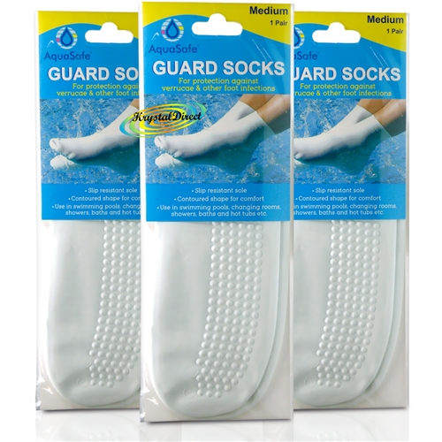 3x Aqua Safe Guard Socks Medium 1 Pair