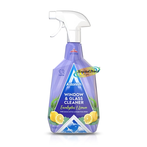 Astonish Window & Glass Cleaner Spray With Eucalyptus & Lemon Oil 750ml