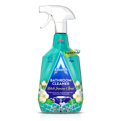 Astonish Bathroom Cleaner Natural Oils Limescale Remover Spray 750ml