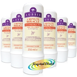 6x Aussie 3 Minute Miracle Reconstructor Conditioner - 250ml