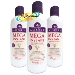 3x Aussie Mega Instant Conditioner  - 250ml