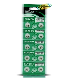 Suncom Alkaline Button Cell Batteries 10- AG1