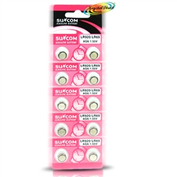 Suncom Alkaline Button Cell Batteries 10 LR920/LR69- AG6 /1.55v