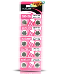 Suncom Alkaline Button Cell Batteries 10 - AG12