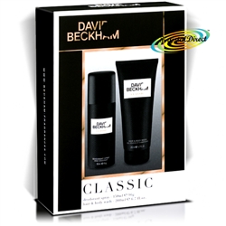 David Beckham Classic Deo Hair & Body Wash Christmas Gift Set For Men