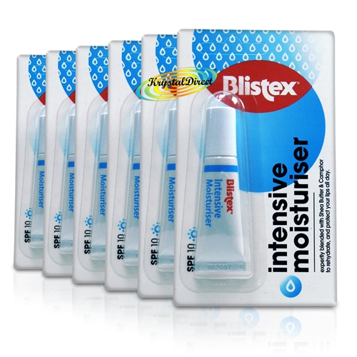 6x Blistex Intensive Moisturiser Hydrating SPF10 Lip Balm 5g for Dry Chapped Lips