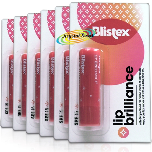 6x Blistex Lip Brilliance Lip Balm SPF15 3.7g