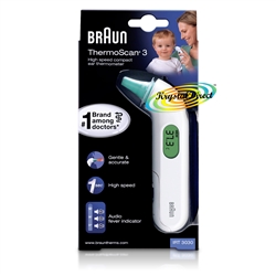 Braun Thermoscan 3 IRT3030 Precise Infrared Ear Thermometer Infant Children Baby