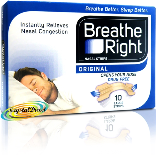Breathe Right Nasal Strips TAN 10 LARGE