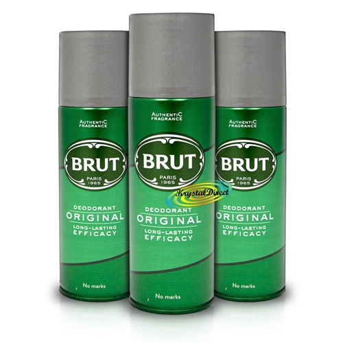 3x Brut Original Long Lasting Deodorant Body Spray 200ml