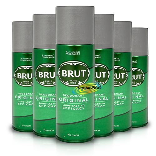 6x Brut Original Long Lasting Deodorant Body Spray 200ml