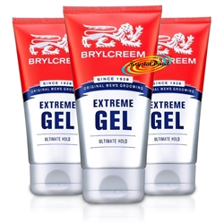 3x Brylcreem Extremehold Gel 150ml