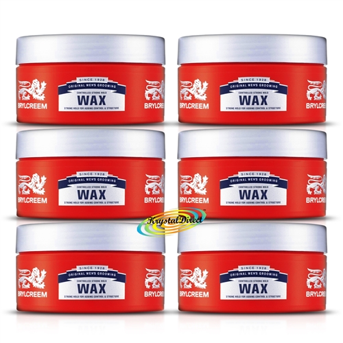 6x Brylcreem Hair Styling Strong Hold Wax 75ml