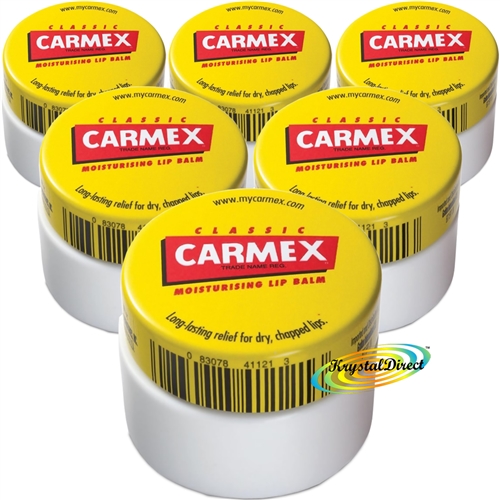 6x Carmex Lip Balm Pot Classic 7 5g 0 25oz