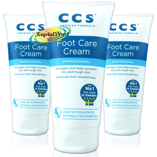 3x CCS Foot Care Cream for Dry Skin & Cracked Heels Foot Cream 175ml