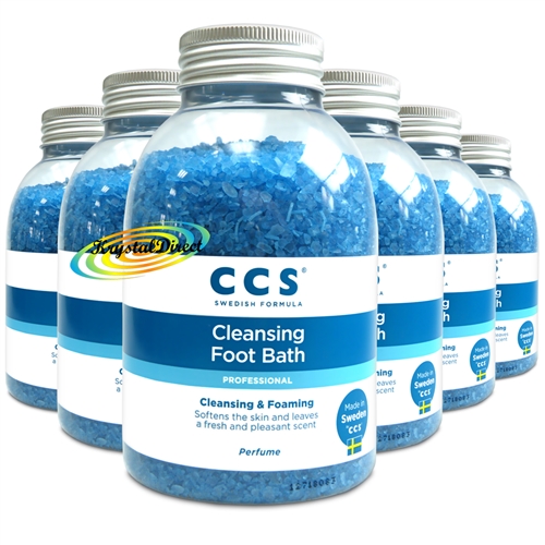6x CCS Cleansing Foot Bath Salt Perfumed 470g