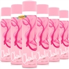 6x Charlie PINK Body Spray Fragrance 75ml - Vanilla + Tangerine Scent