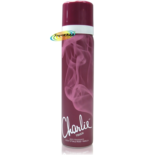Charlie TOUCH Body Spray Fragrance 75ml - Wild Rose + Vanilla