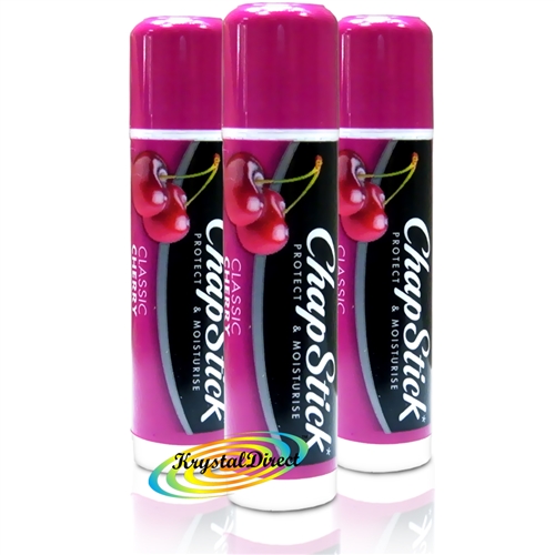 3x ChapStick Classic Cherry Lip Balm Stick