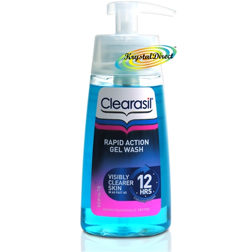 Clearasil Rapid Action Face Gel Wash Clearer Skin Cleanses Pores 150ml