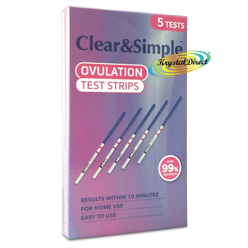Clear & Simple LH Ovulation Test Strips 5 Tests 20mlU of Sensitivity