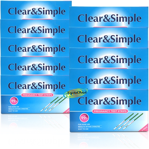 10x Clear & Simple Single Early Result Pregnancy Test 3 Strips