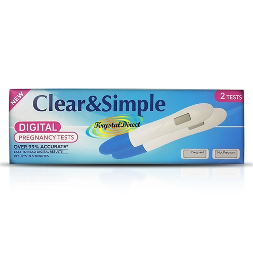 Clear & Simple 2x Digital Pregnancy Tests 99% Accurate