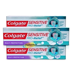 3x Colgate Sensitive Pro Relief Long Lasting Multi Protection Fluoride Toothpaste 75ml