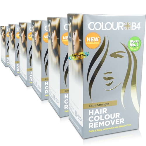 6x Colour B4 Hair Colour Remover EXTRA STRENGTH Ammonia & Bleach Free