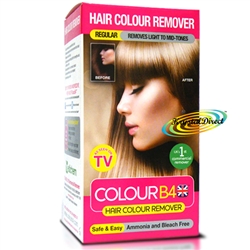 Colour B4 Ammonia Bleach Free Permanent Hair Colour Dye Remover Kit Regular