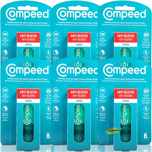 6x Compeed Anti Blister Stick 8ml Prevents Heel Blisters